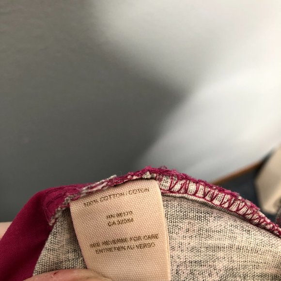 Free People Pink Gray Cotton Shorts Side Tie Shorty Shorts Low Rise 2 - Picture 6 of 7